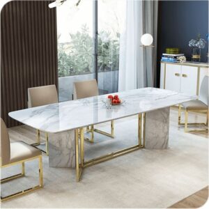 Marble-Top Conference Table