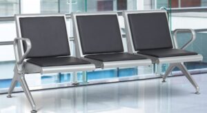 Sleek Metal Frame Guest Chairs