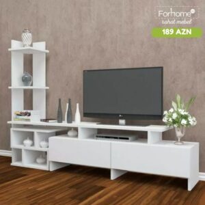 Mid-Century Modern TV Stand with Tapered Legs