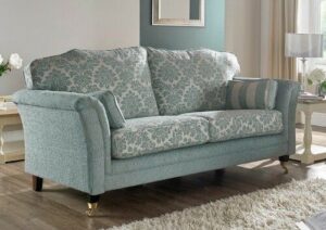 Floral Print English Roll Arm Loveseat