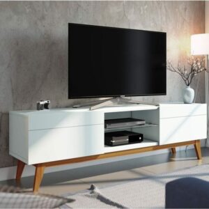 Mid-Century Modern TV Stand with Tapered Legs