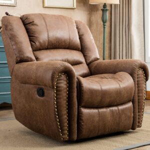 Fabric Upholstered Recliner Chair with Massage and Heat Functionality