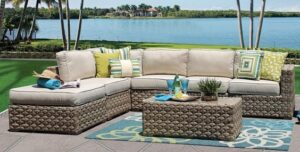 Resin Wicker Sectional Sofa for Modular Seating