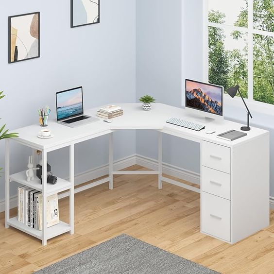 Floating Wall computer Table