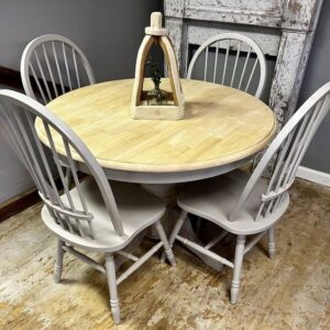 Modern Round Teak Dining Table