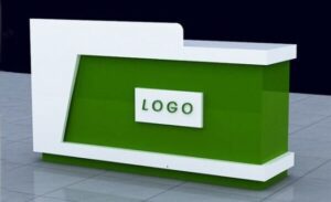 Wooden Barrel Reception Table with Glass Top