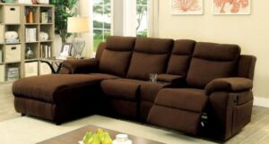 Sectional Recliner Sofa Set with Storage Ottoman