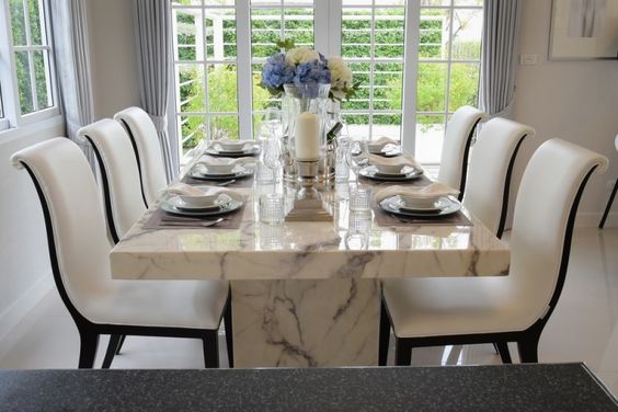 Marble Top Dining Table