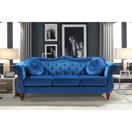 High-Back English Roll Arm Wingback Sofaset