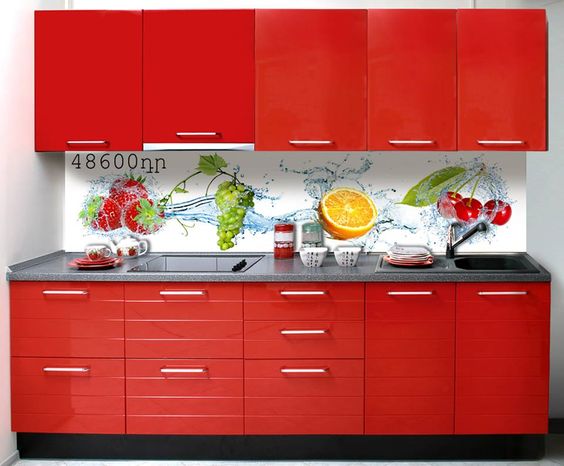 Modern full size kitchen cabinet