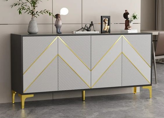 Mid-Century Modern Sideboard with Tapered Legs