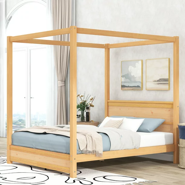 Canopy King Size Bed for a Regal Touch