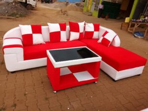 Classic Home L-Shaped 5-Seater sectional Sofa: