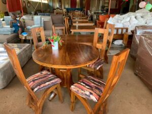 Budget-Friendly Rubberwood Dining Table