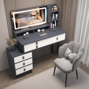 Modern Full-Length Dressing Mirror with LED Lights