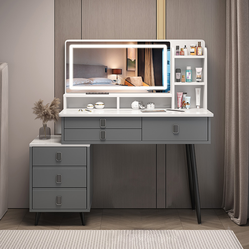Modern Full-Length Dressing Mirror with LED Lights