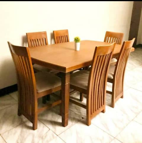 Elegant Walnut Rectangular Dining Table