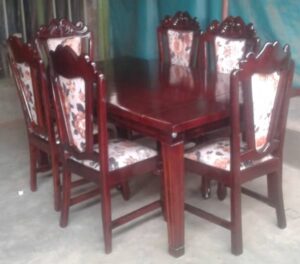 Artisan-Crafted Sheesham Wood Dining Table