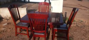 Elegant Walnut Rectangular Dining Table