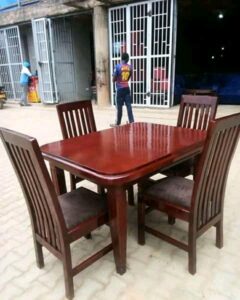 Elegant Walnut Rectangular Dining Table