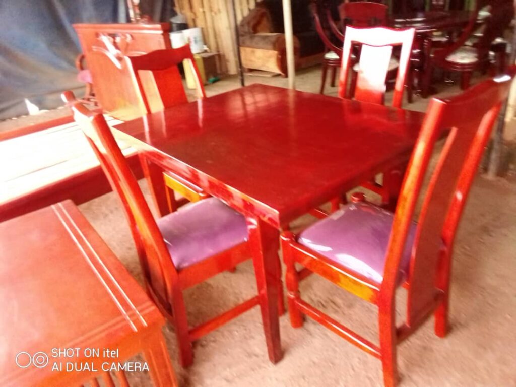 Elegant Walnut Rectangular Dining Table