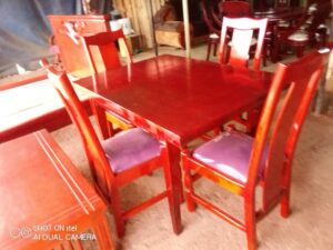Elegant Walnut Rectangular Dining Table