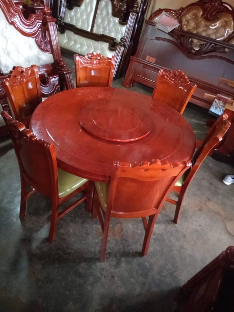 Artisan-Crafted Sheesham Wood Dining Table