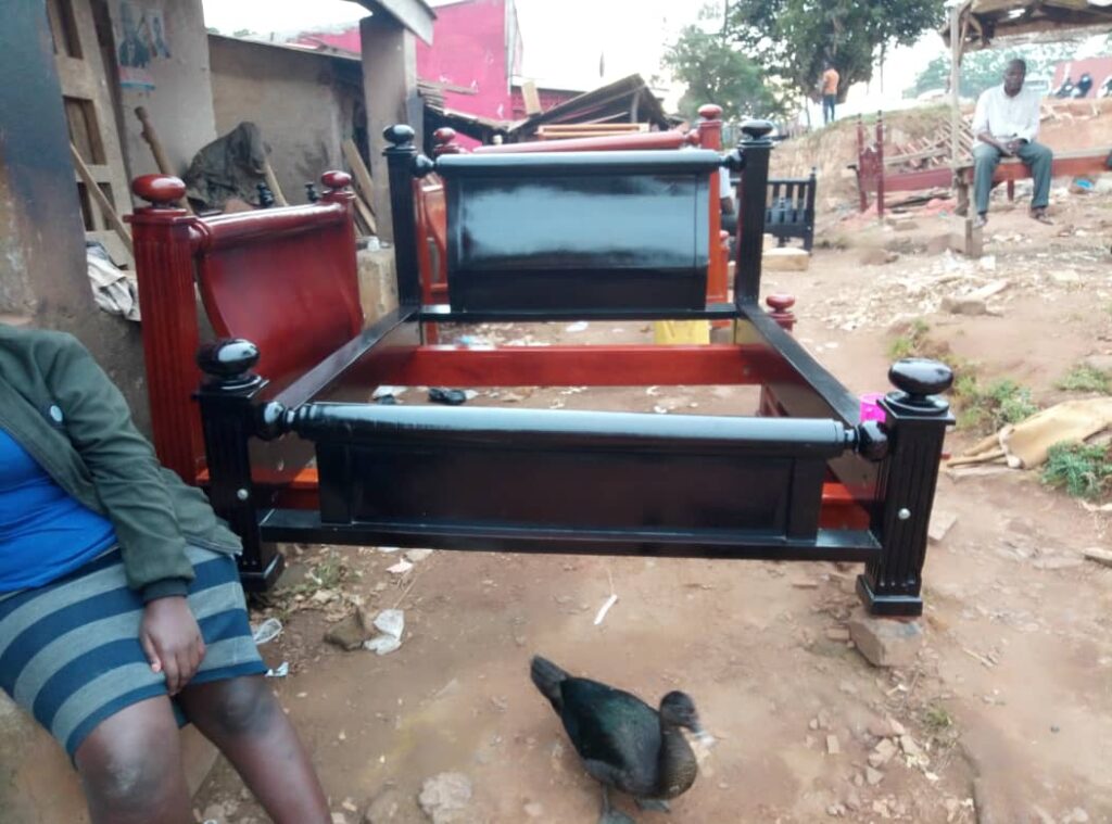 Contemporary Wooden Panel Bed