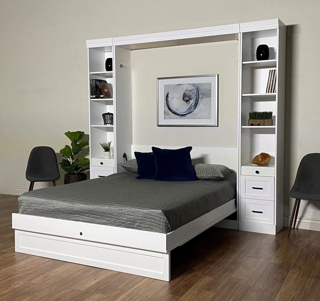 Wooden Murphy Bed for Space Efficiency