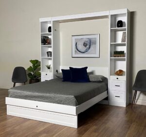 Wooden Murphy Bed for Space Efficiency