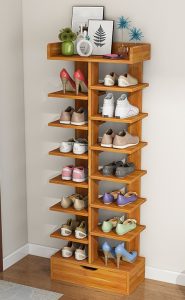 Slim and Tall Vertical Shoe Rack Tower