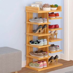 Slim and Tall Vertical Shoe Rack Tower