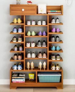 Slim and Tall Vertical Shoe Rack Tower