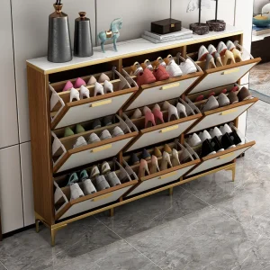 Slim and Tall Vertical Shoe Rack Tower 2