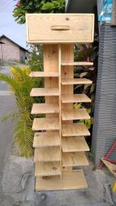 Slim and Tall Vertical Shoe Rack Tower
