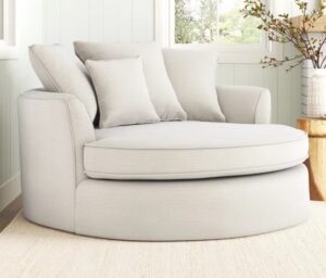 Classic Fiber Loveseat with Ottoman
