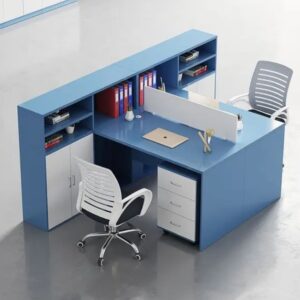 L shaped design office cubical desk