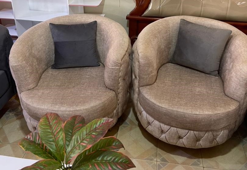 Velvet Upholstered Accent Chair