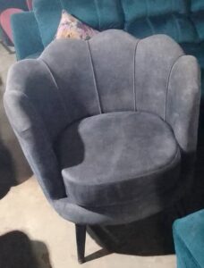 Velvet Upholstered Accent Chair