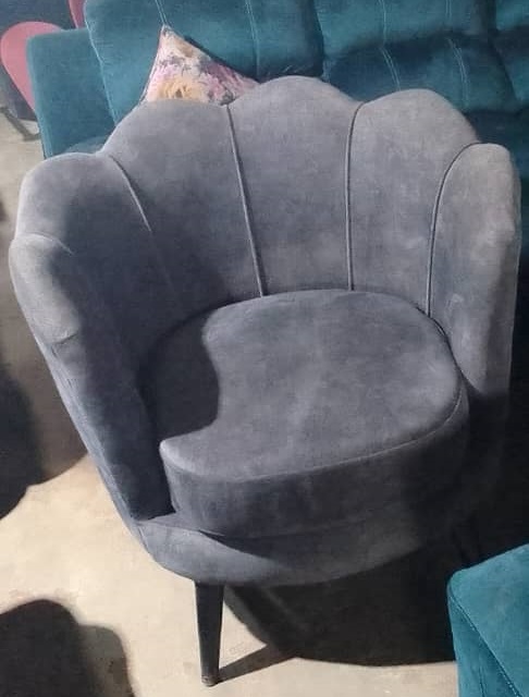 Velvet Upholstered Accent Chair