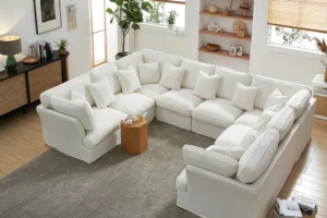 U-Shaped Sectional Modular Sofaset