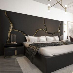 Luxury upholstered bed 5x6 feet