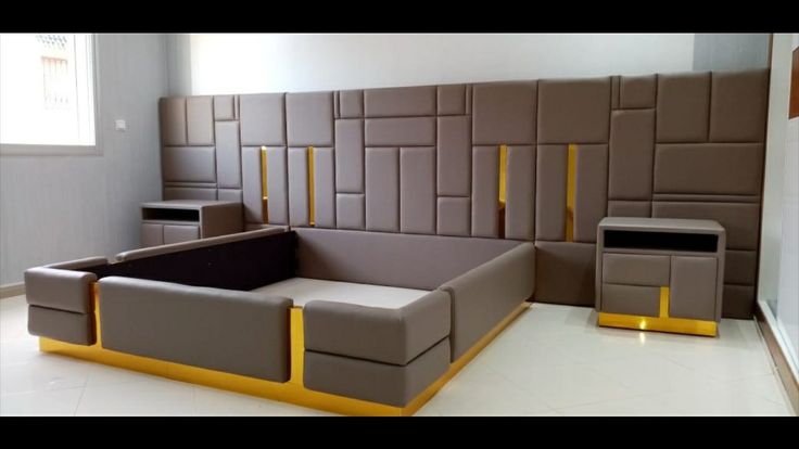 Channel Tufted Upholstered Bed with Platform Base