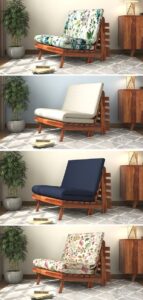 Wooden Futon Bed for Versatility