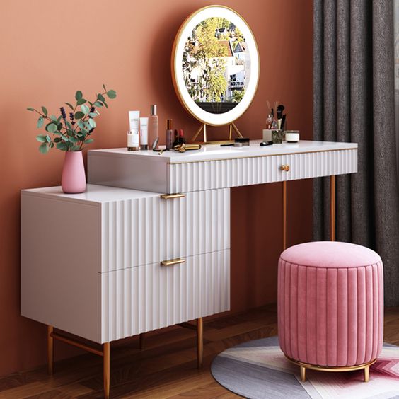 Japanese Zen Vanity Table with Minimalist Design