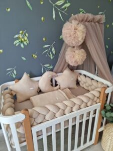 Round Baby Cot with Canopy for a Dreamy Nursery