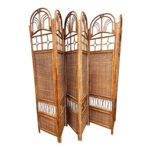 Rattan Room Divider Screen