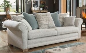 Lawson Sofa Set with Rolled Arms and Loose Cushions