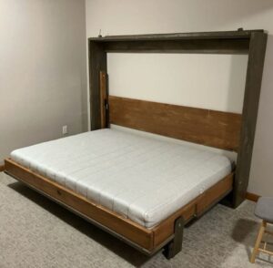 Horizontal Murphy Bed with Desk