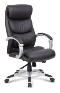 Modern High-Back Leather Office Chair